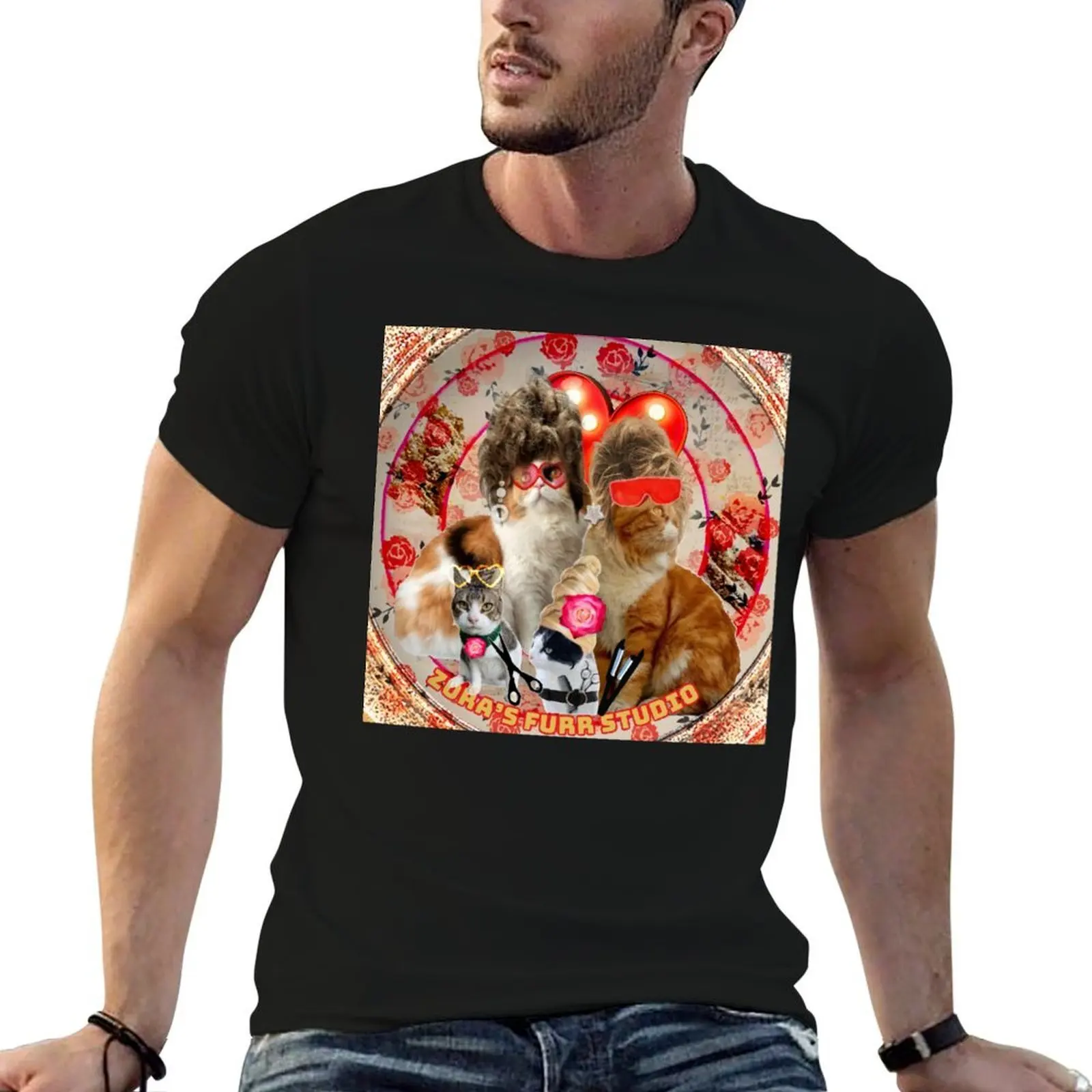 Zora’s be my Furlentine T-Shirt animal prinfor boys new edition mens clothes