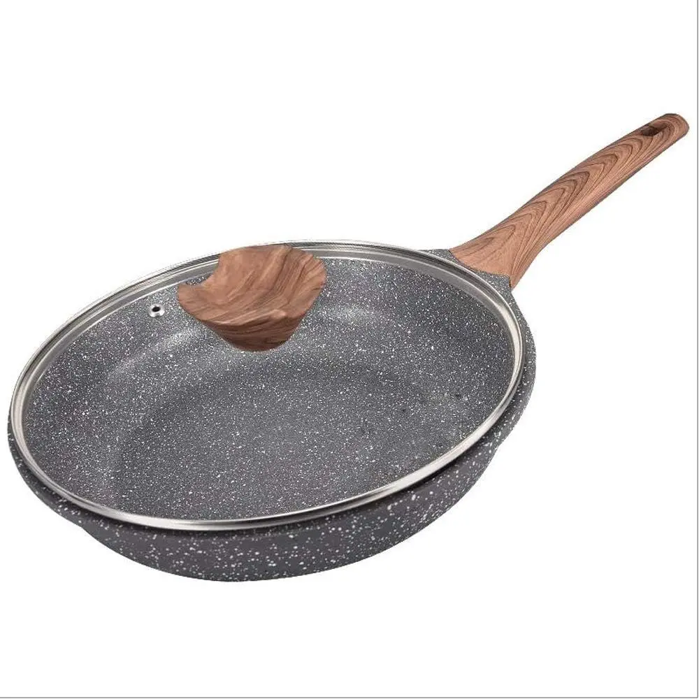 

Stone Nonstick Induction-Ready Skillet with Cover, Granite Surface