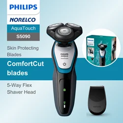 Philips Norelco Razor Shaver série 5000 S5090, úmido e seco, um aparador, carga rápida, lâminas ComforCut