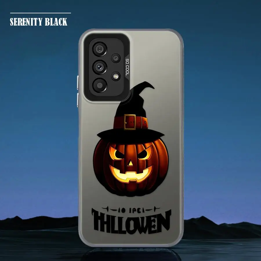 الكرتون هالوين اليقطين الخفافيش لينة غطاء حقيبة لهاتف سامسونج غالاكسي A55 A51 A56 A54 A26 A36 A72 A71 A52 A35 A53 A73 #5