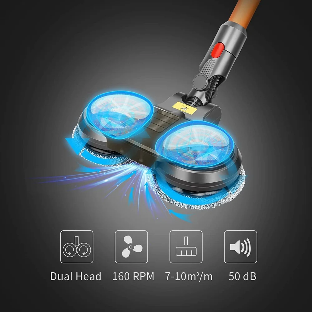 Новая электрическая насадка для влажной и сухой уборки для пылесоса V7 V8 V10 V11 V15 со съемным резервуаром для воды