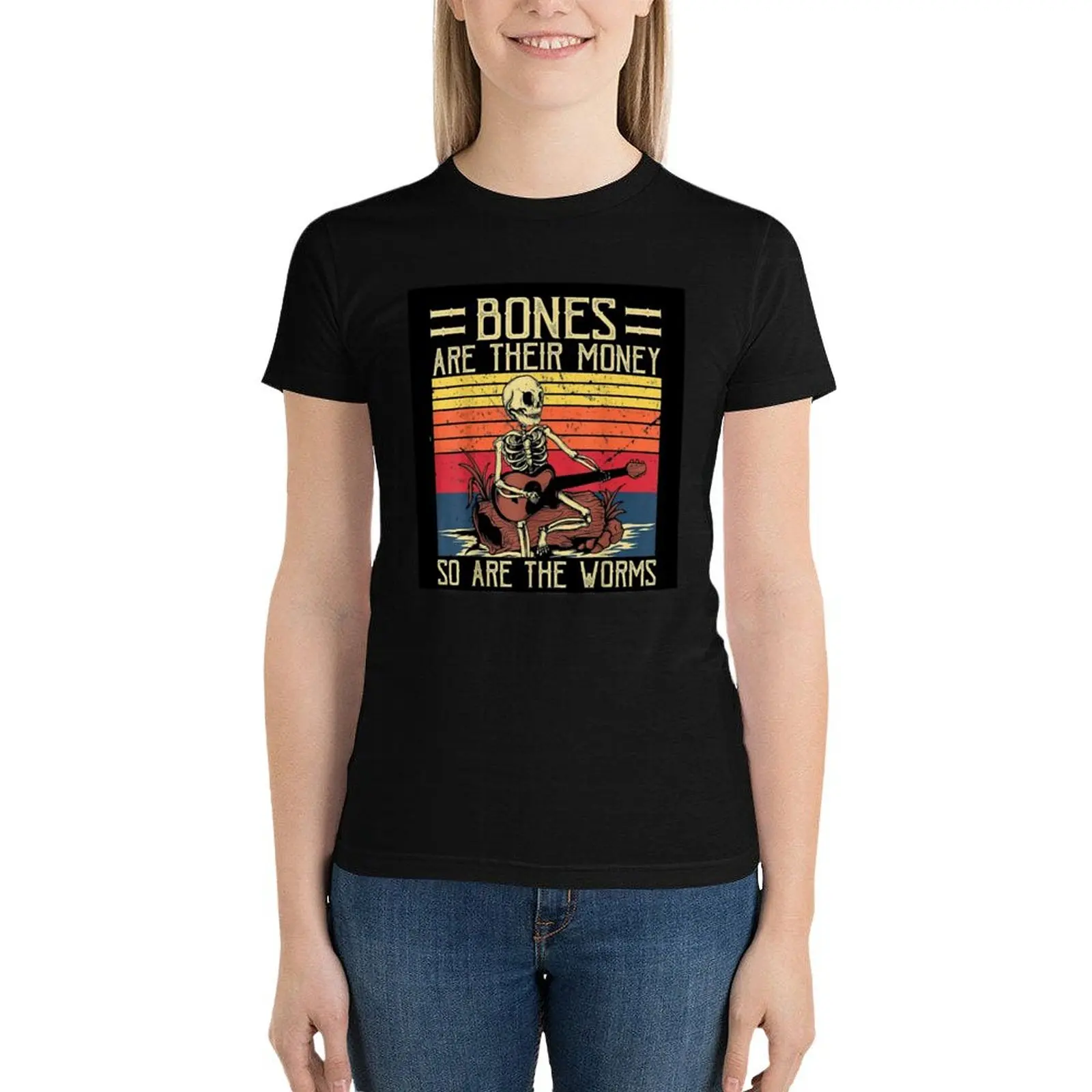 Bones are their money T-Shirt anime clothes female new edition t shirts for Women
