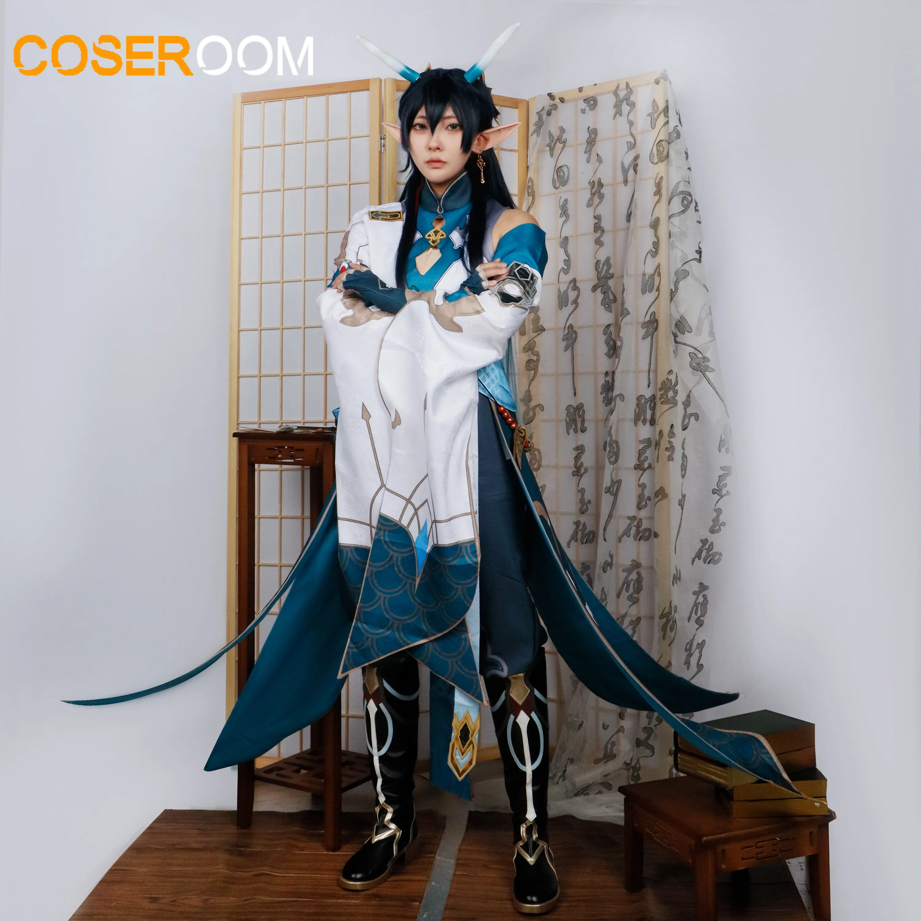 Dan Heng Imbibitor Lunae Cosplay Game Honkai Star Cosplay Costume Game Role Play Wigs Comic Con Party Animation Prop