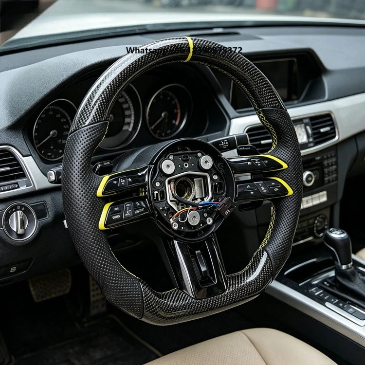 

High End Factory Direct Racing Leather Carbon Fiber Steering Wheel