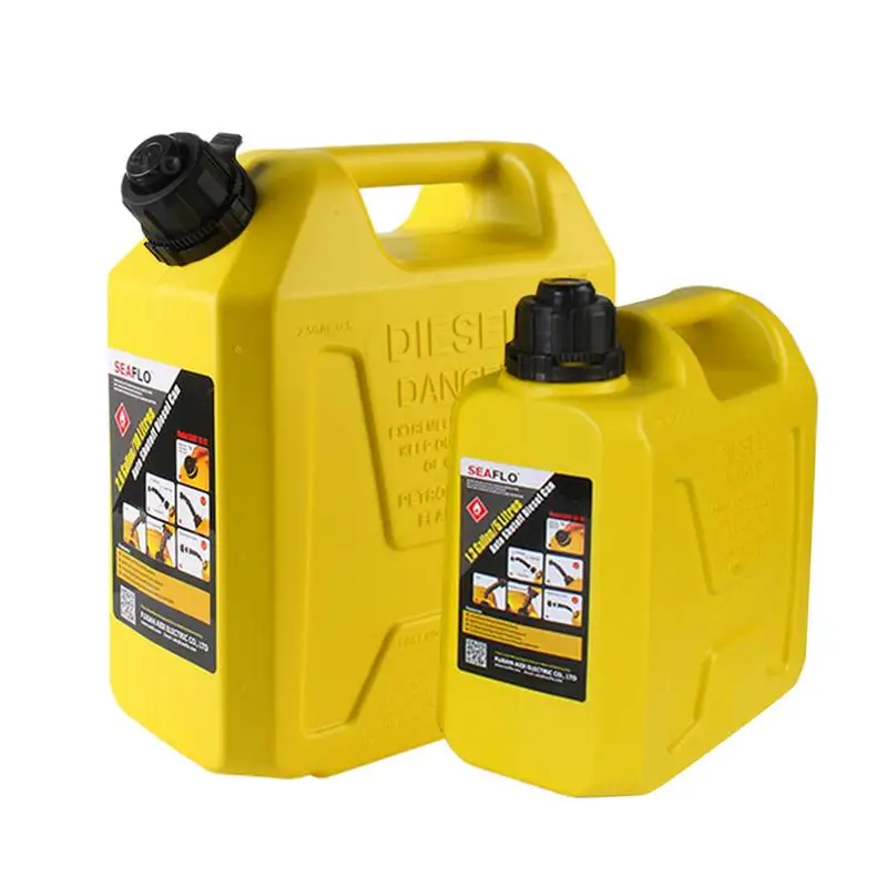 5/10L Fuels Cans Portable Fuel Tank Gasolines Diesel Container For Dirt Bike Cars Trailers Motorcycle Emergency Fuels Bucket Can