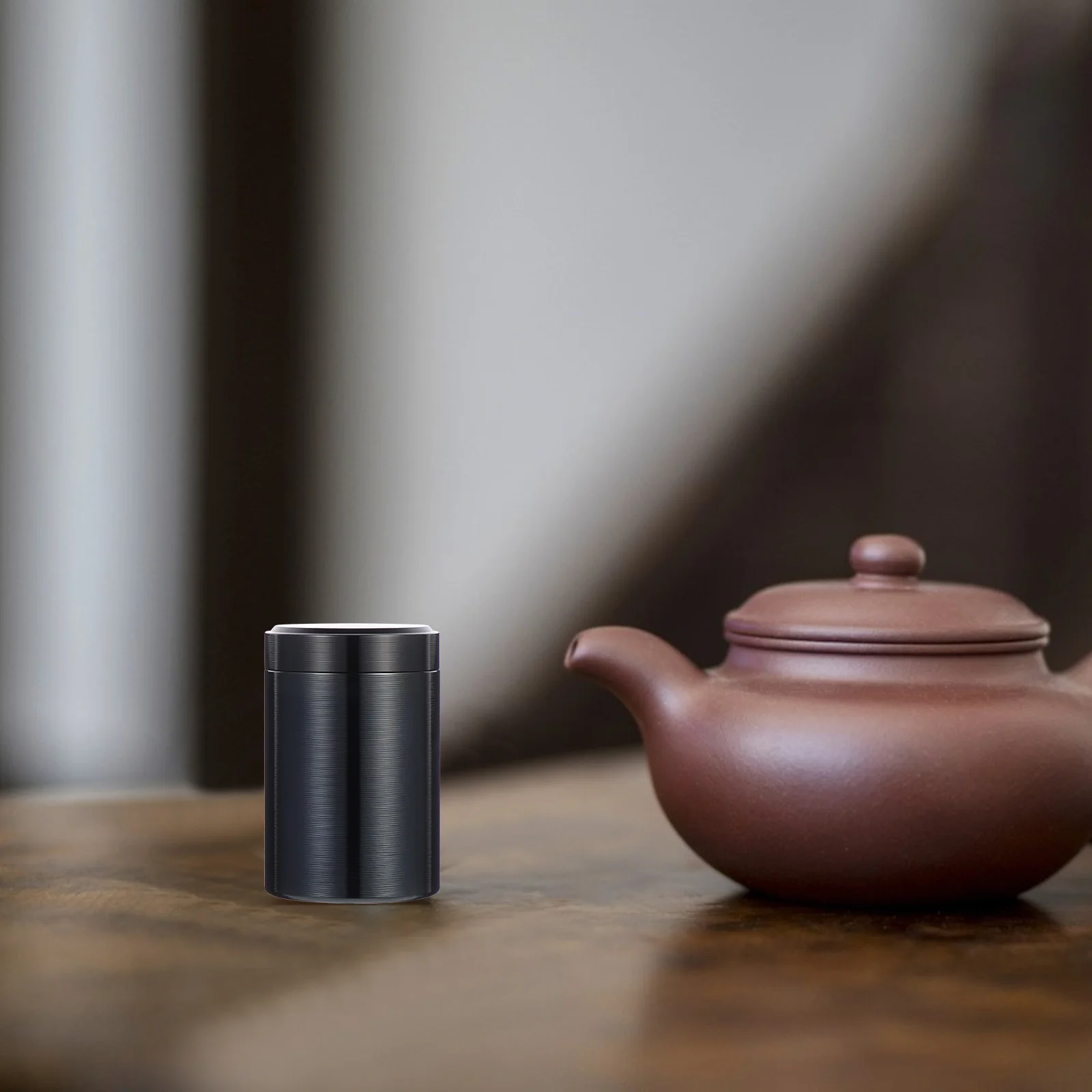 

2Pcs Tea Jar Creative Elegant Design Portable Sealed Food Storage Canister for Tea Leaves Cereal Coffee Home Organization