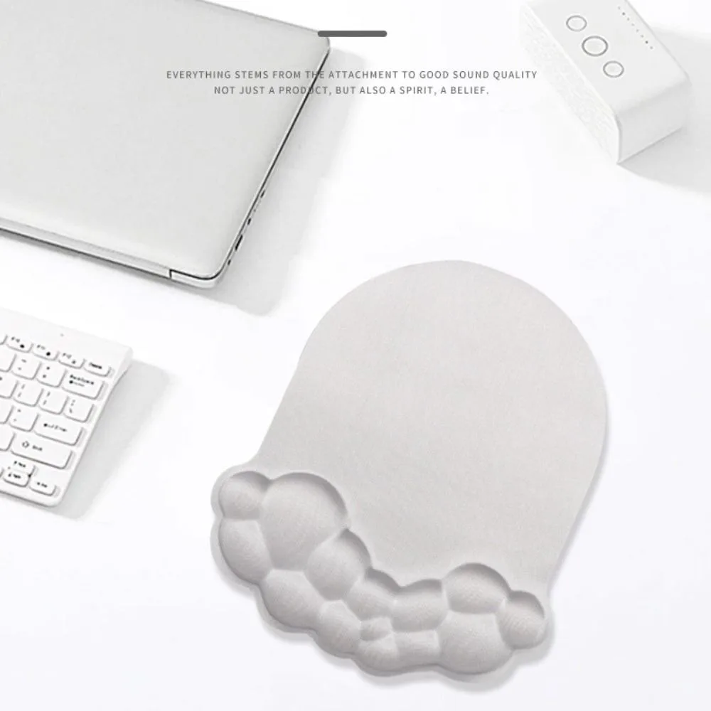 Non-Slip Wrist Rest Mouse Mat Memory Foam Rubber Hand Support Mousepad Relieve Wrist Fatigue Ergonomic Office Mouse Pad