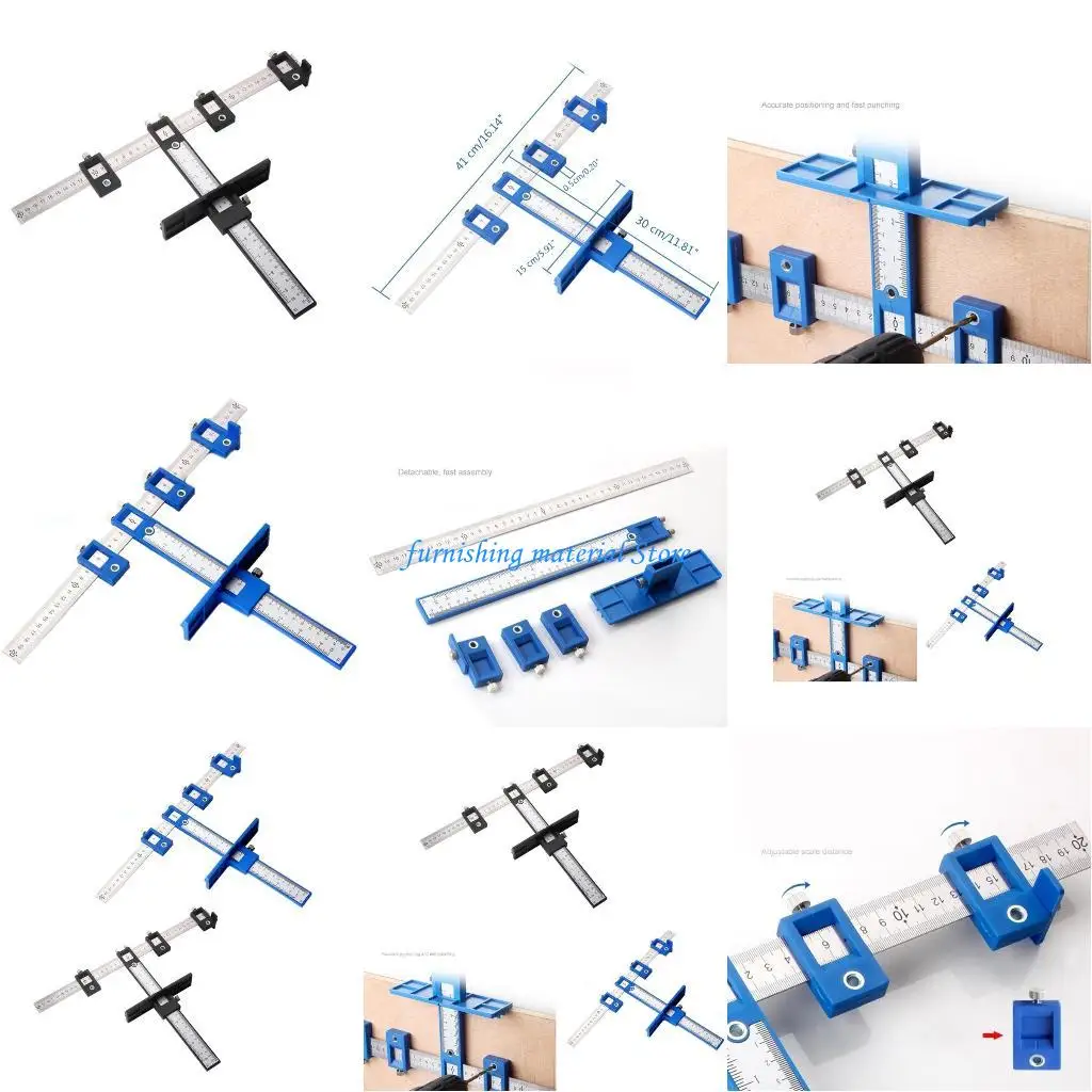 Y5GD Woodworking Hand Heating Hole Locator Multifunctional Fabrinet Door Furniture Furniture Handle #1