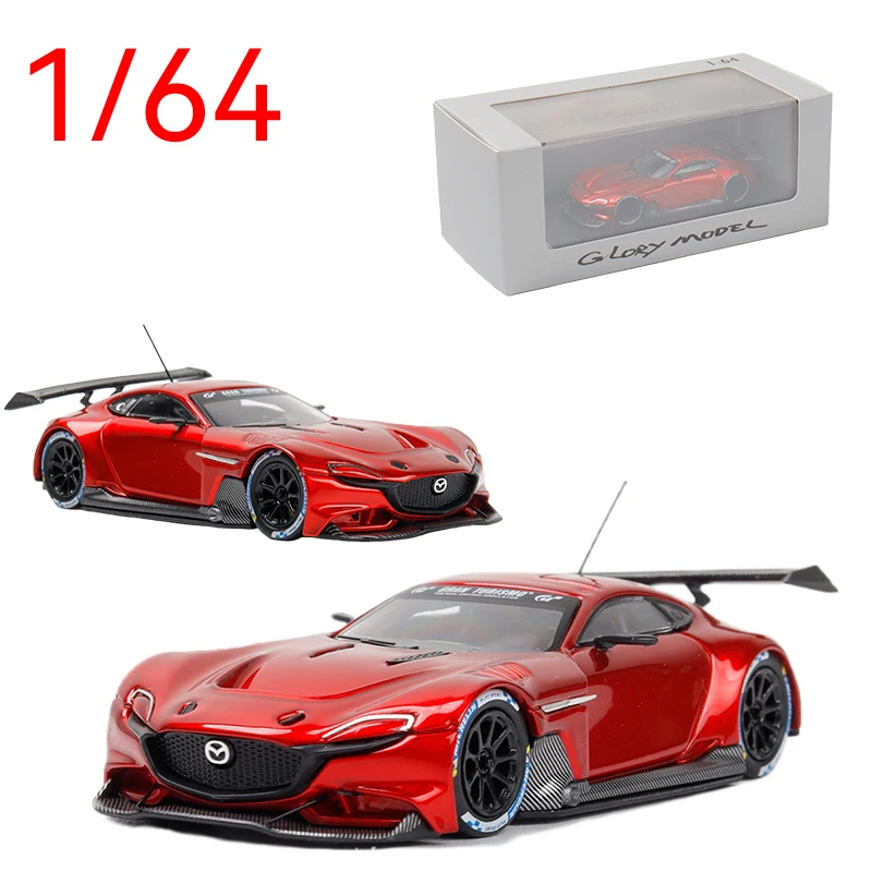 

Модель Glory, литая под давлением модель автомобиля Mazda из сплава в масштабе 1/64, Mazda RX Vision GT3, игровые транспортные средства, игрушки для мальчиков, коллекция оригинальных коробок