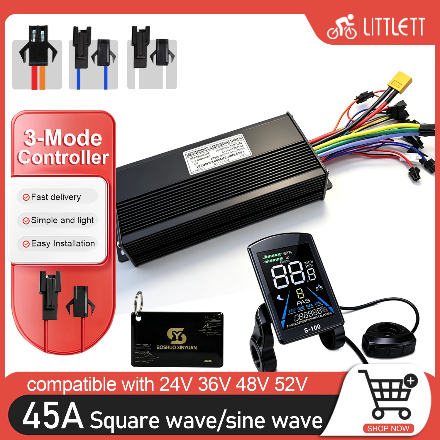 controleur-de-moteur-sans-balais-a-onde-sinusoidale-3-modes-pour-velo-electrique-1000w-2000w-45a-36v-48v-52v-avec-ecran-lcd-s100-nfc-pour-reparation-de-trottinette-electrique
