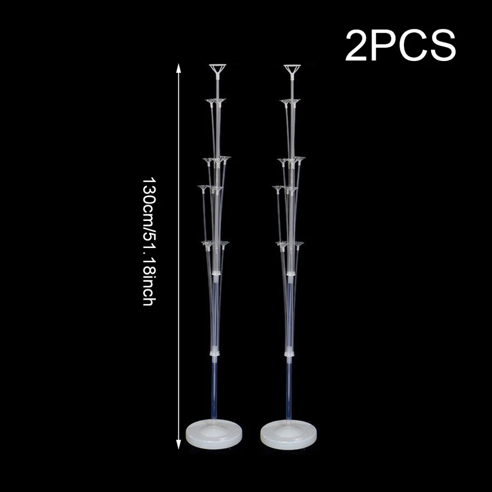 Runto 2 sets Balloon Stand with Base, Balloon Column Stand for Wedding Christmas New Year Birthday Graduation Party Decor, image 8