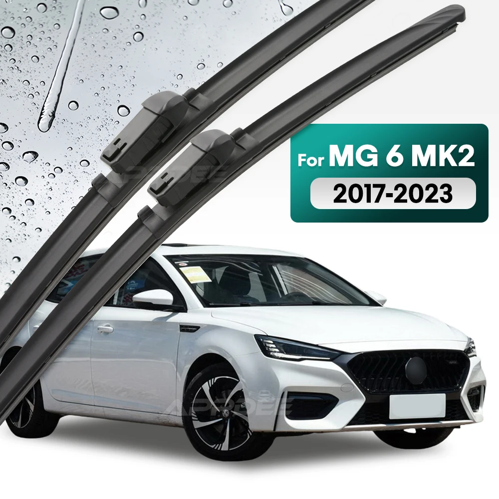 

Silicone & rubber Front Wiper Blades Set For MG 6 MG6 MK2 2017 - 2023 Windshield Windscreen Window Brush 24''+18''