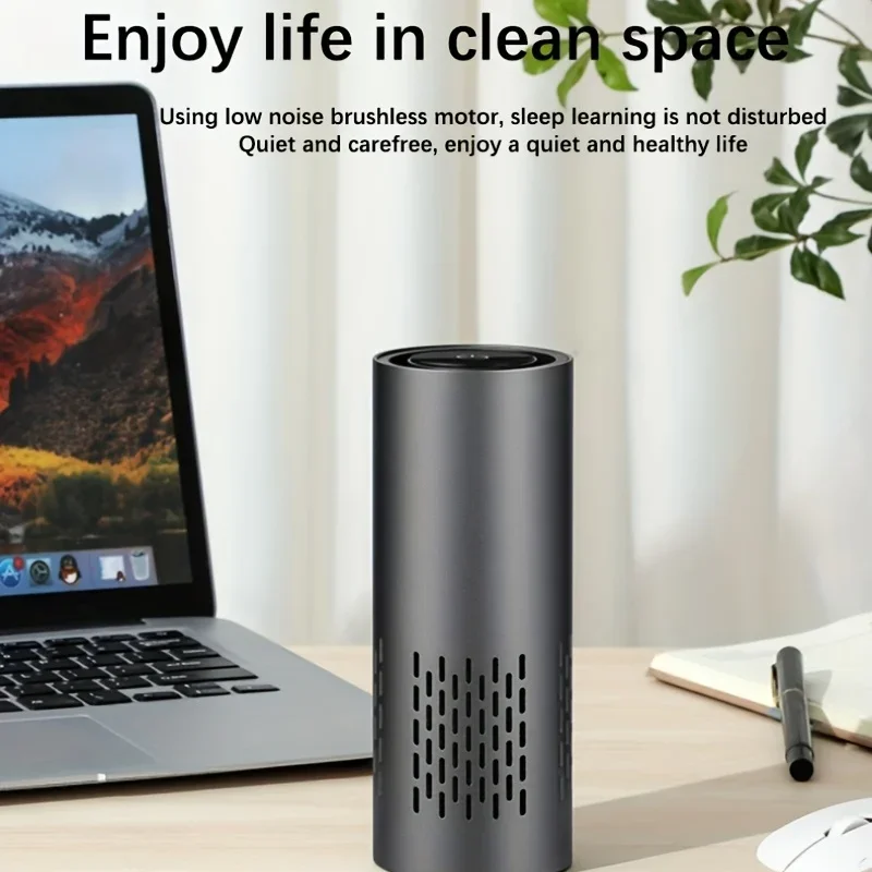 Xiaomi Youpin Desktop Car Air Purifier Touch Screen Portable Negative Ion Remove Smoke Odor Ozon Generator  Home Air Freshene