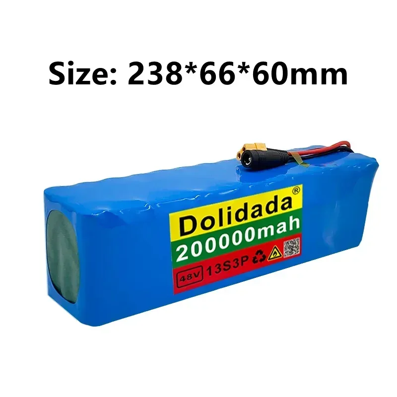 NEW 48V200ah 13S3P 48V Lithium Ion Battery 200Ah, for 54.6V Electric Bicycle Electric Scooter, with Reinforced Bms