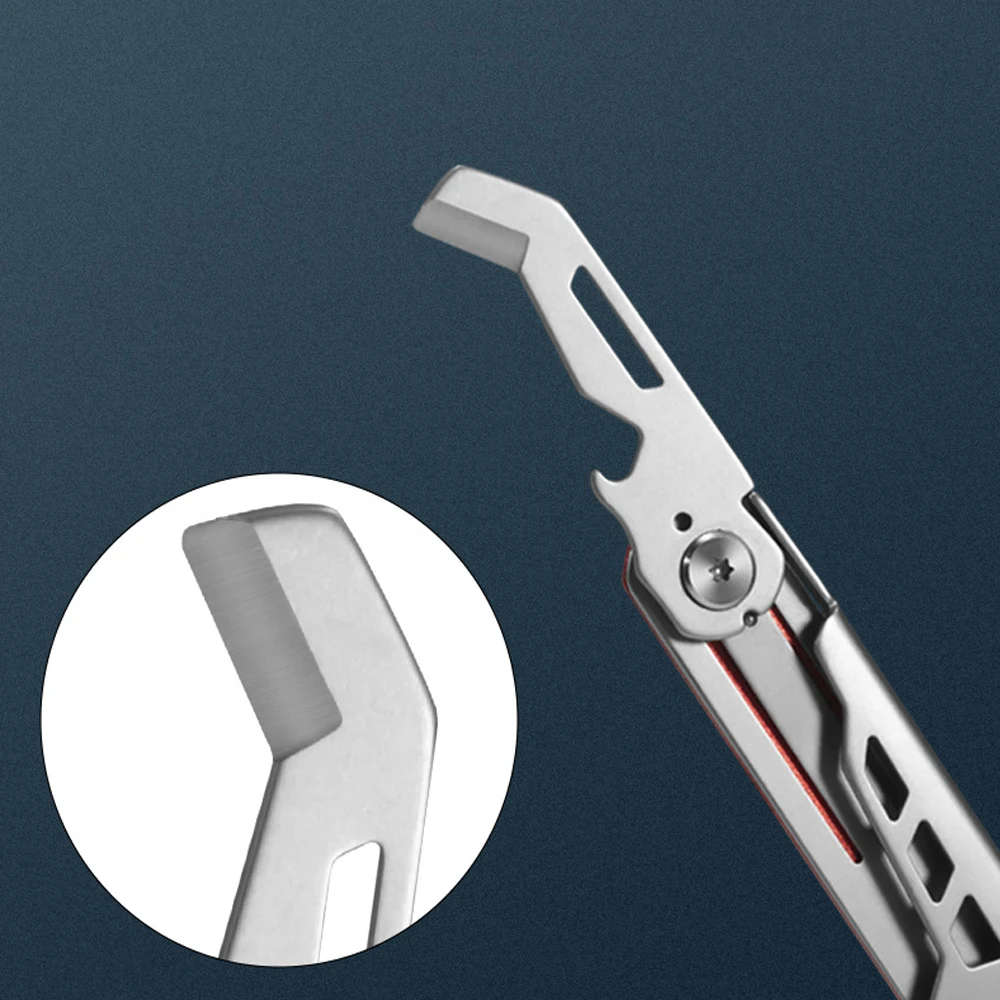 Knife Survival Gadgets Keychain Folding Knife Multitool Box Cutter Camping Emergency Hand Tools Multipurpose EDC Pocket