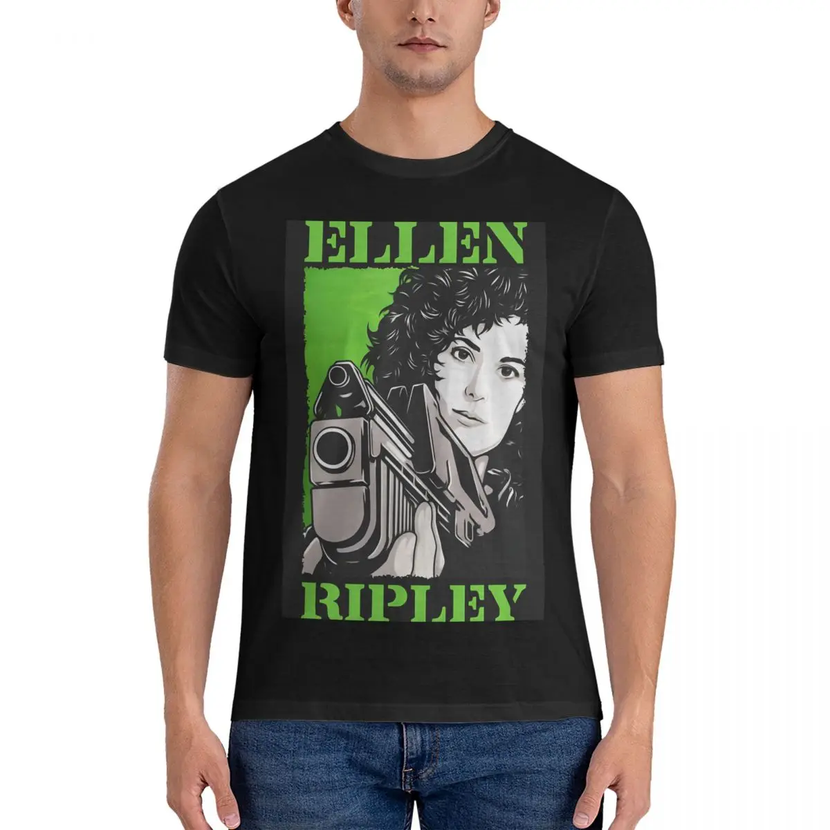 Men T-Shirts Impressive Fashion Pure Cotton Tees Short Sleeve Ellen Ripley T Shirt Round Collar Tops Gift Idea