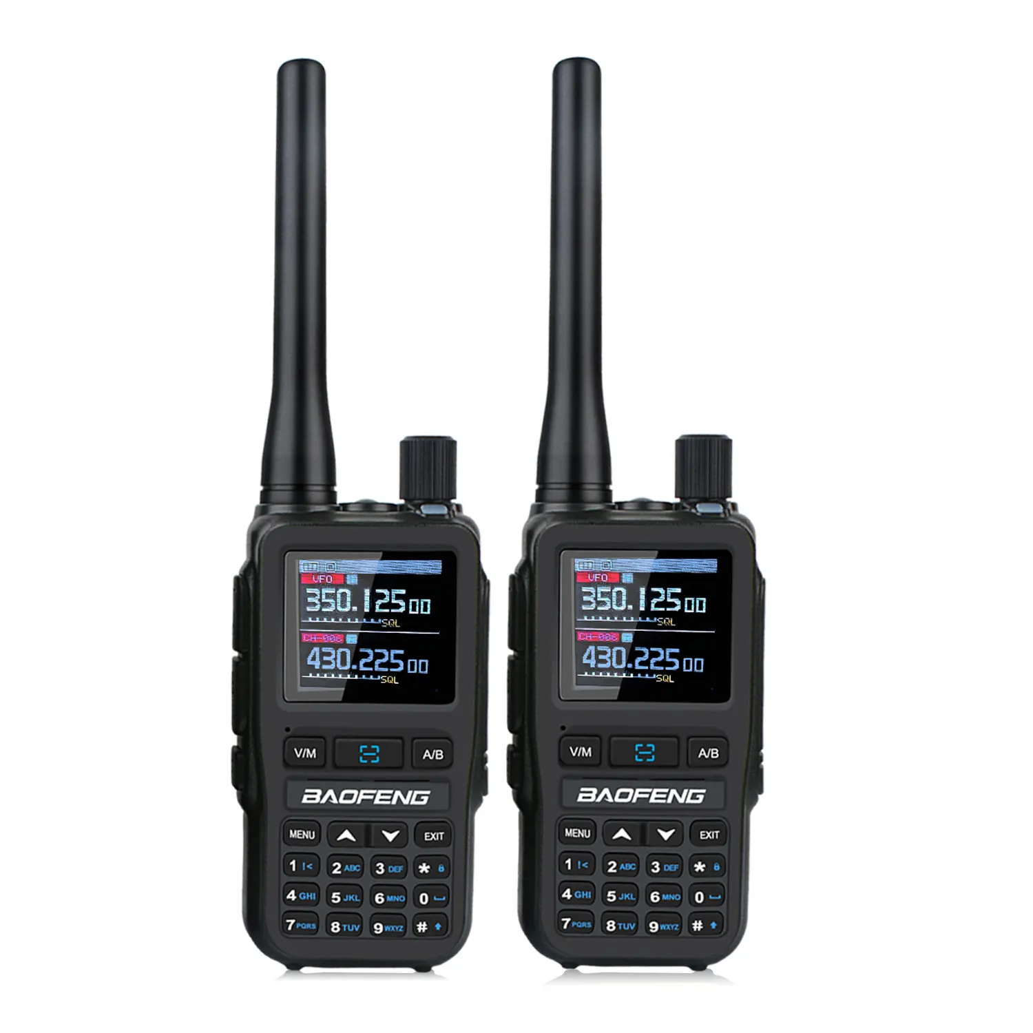 2 stks/pak Baofeng UV-5R Mini Dual Band Dual PTT Walkie Talkie 5RMINI Air Band Rx 5W Compact VOX FM Amateur Radio Type-C Lading