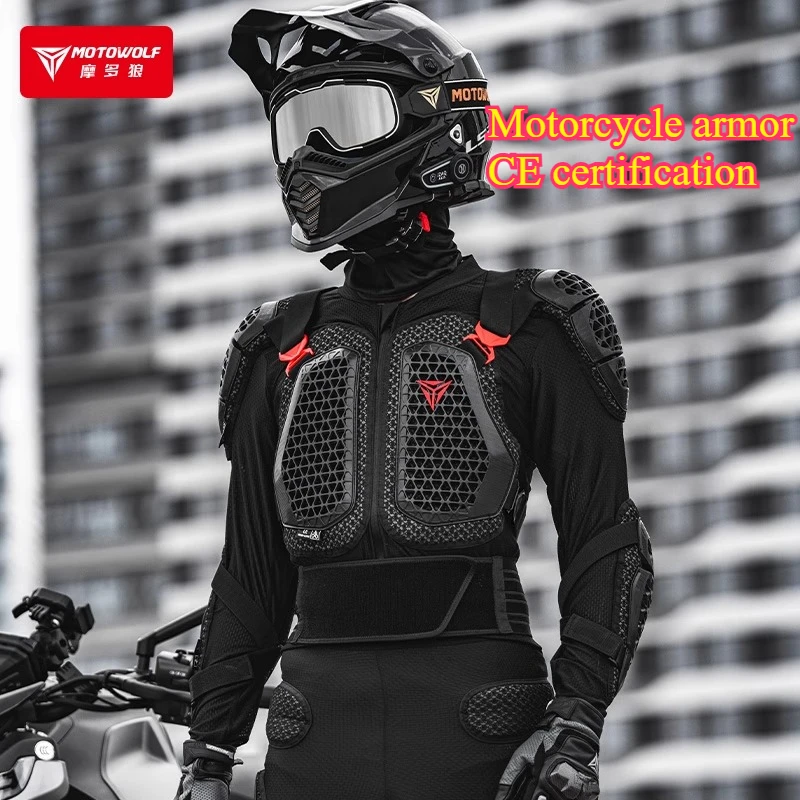 

CE Certified Motocross Armor Jacket Off-Road Motorcycle Protection Gear Anti Crash Chest Back Padding Motorbike Jacket Pants Set