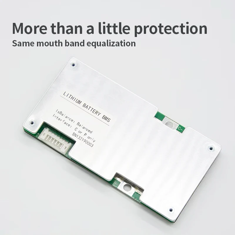 30A 40A 50A 60A 70A 7S 24V Li-ion Lithium BMS Battery Protection Board NMC 3.7V Cell Balanced Common Port Drop Line Protection