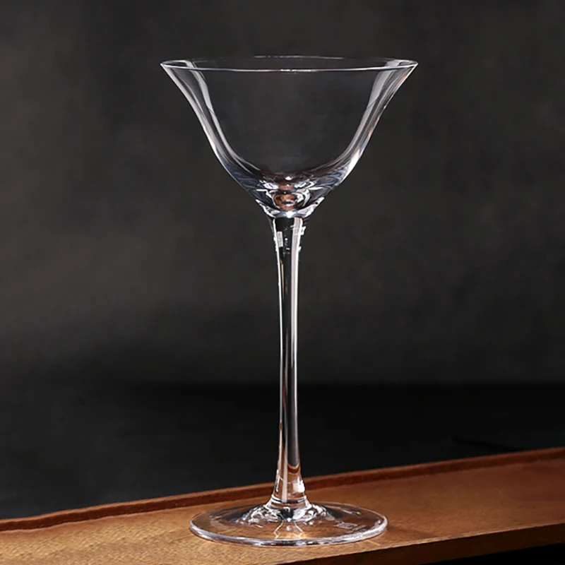 Kimura Series Lead-free Crystal Cocktail Glass Flying Saucer Shaped Glass Martini Tall for Bar KTV Kitchen Goblet Drinkware