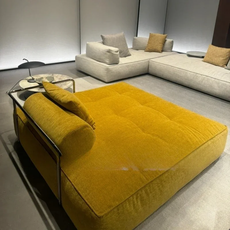 Design wabi-sabi wind bag square small apartment lazy module sofa 3