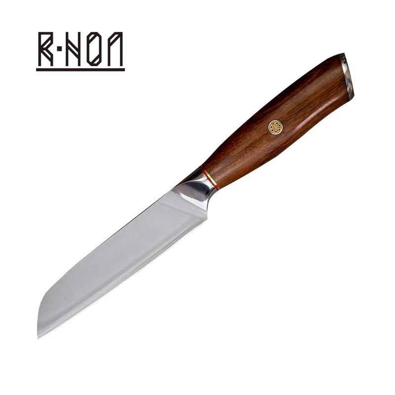 Универсальный нож RHON, порошок M390, стальное лезвие, деревянная ручка, острый нож Santoku, кухонные ножи для нарезки овощей, кухонные инструменты