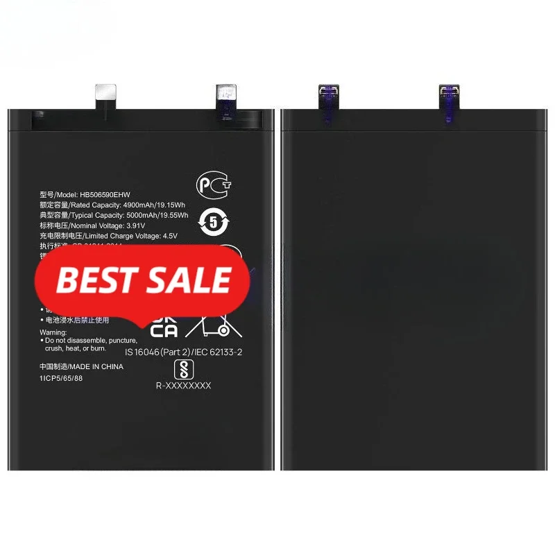 HB506590EHW for Huawei Honor 90 Pro Phone Battery 0 Cycle High Quality High Capacity Replacement Bateria Grade A Cell with Tools