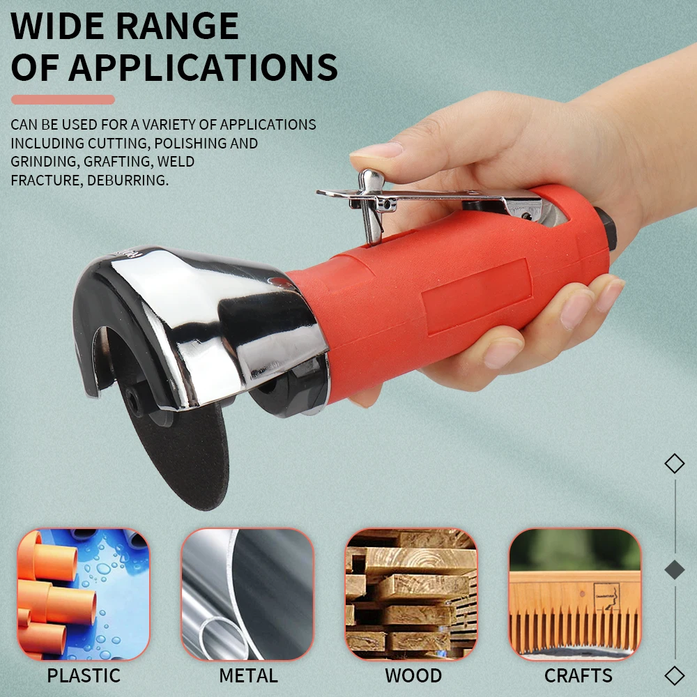 3 Inch Pneumatic Angle Grinder Wheel Air Grinder Tool for Metal Wood Cutting Grinder Pneumatic Tool Polishing Machine