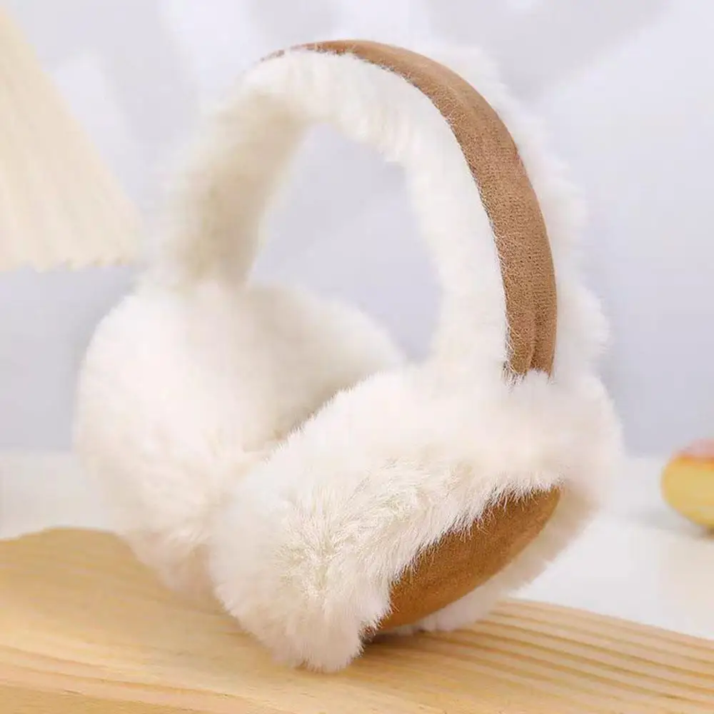 Soft & Cozy Pair of Classic Suede Plush Ear Warmers - Non-Slip Foldable Earmuffs for Men & Women,Perfect Gift for Christmas