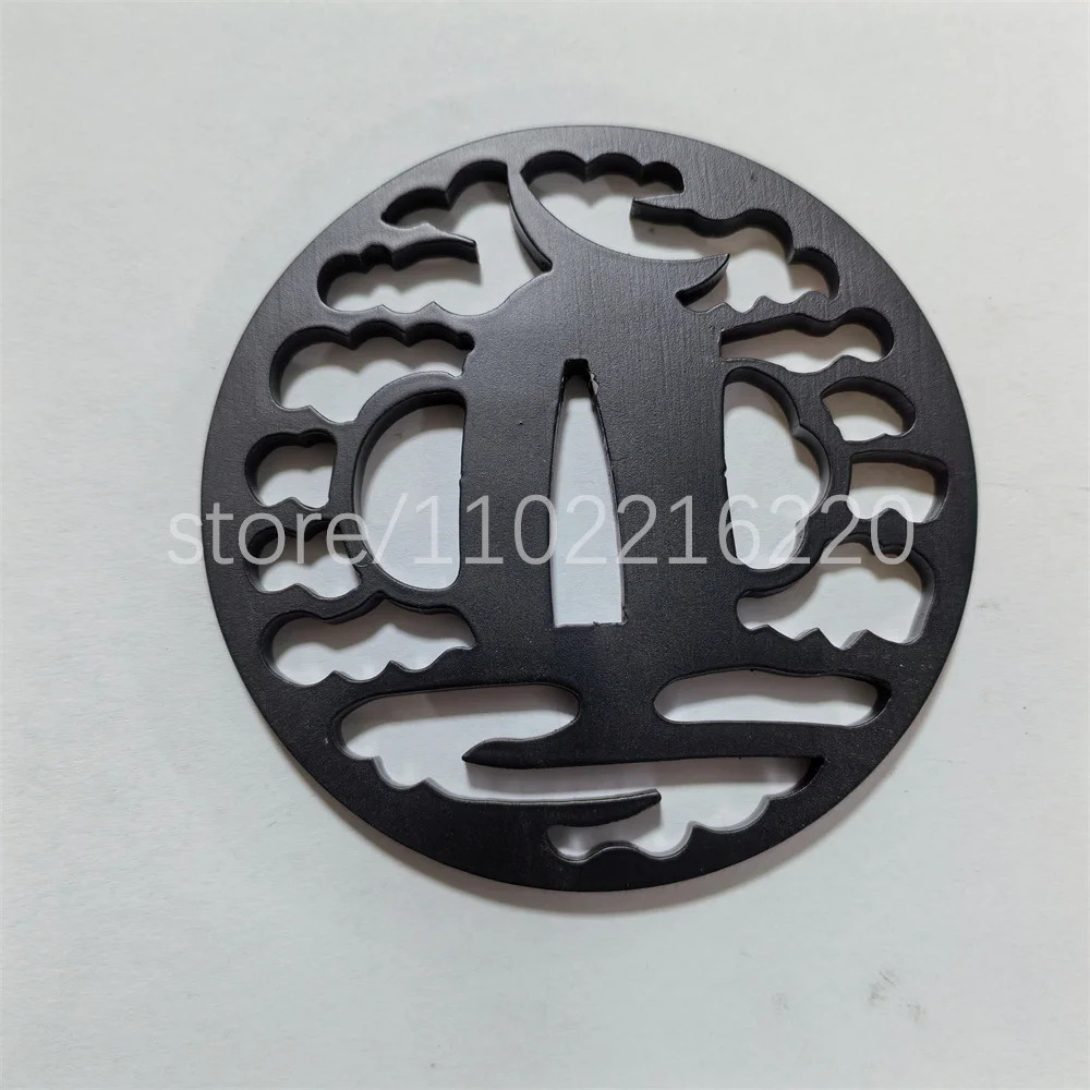 مقبض معركة لطيف Tsuka Hilt الصلب الحديد Tsuba Handguard Fuchi Kashira Menuki Habaki Seppa لليابان الساموراي كاتانا أجزاء السيف