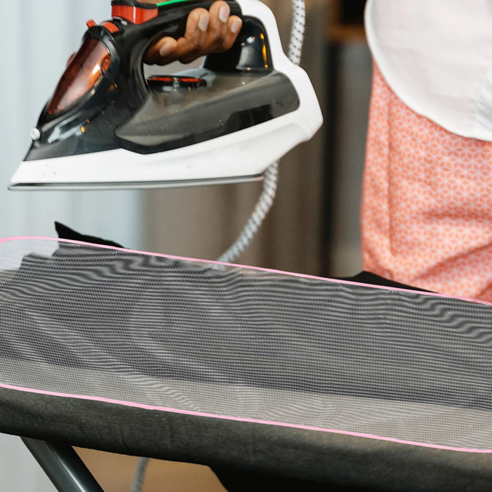 

3 Pcs Ironing Cloth 90x40cm Pink High Temp Resistant Mesh Practical Pad Steam Iron Protection Reusable Washable Easy Clean