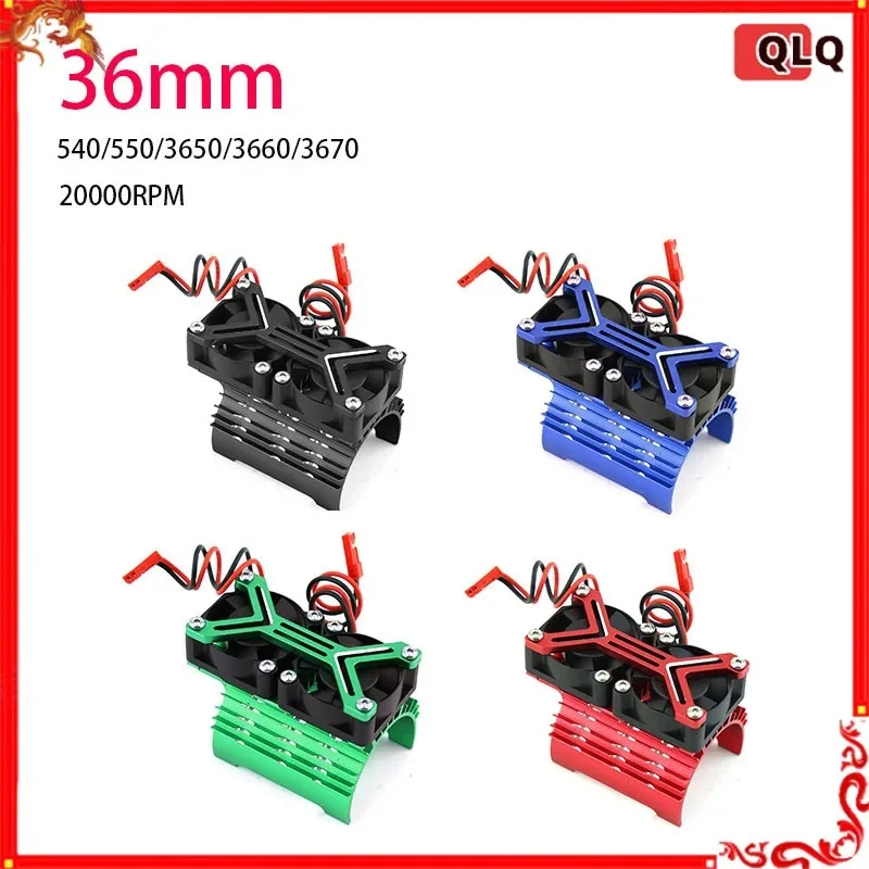 Hoge Snelheid Koeling Radiator Fan voor RC Model Auto 540 550 Motor Warmteafvoer Fan voor Vliegtuig Drone 3650 3660 3670