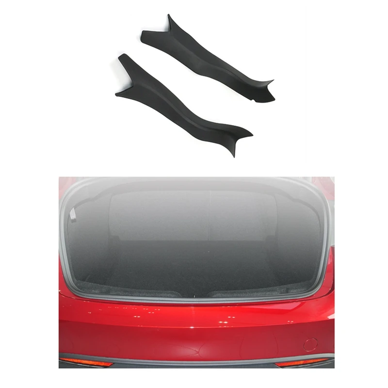 1 Pair TPE Trunk Guard Thresholdsill Corner Anti Scratch Protectors For Tesla Model 3 Highland 2024