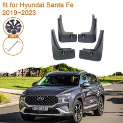 Mudguards for Hyundai Santa Fe TM 2019 2020 2021 2022 2023 Accessories Mud Flaps Splash Guards SUV Fender Rear Wheels Car Stying