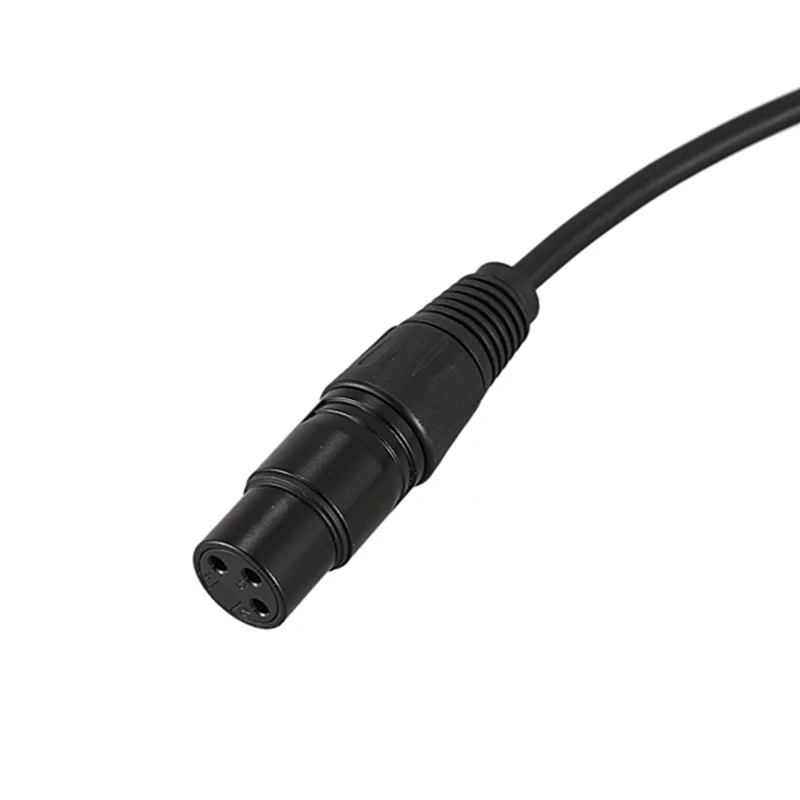 كابل XLR يومي 4X بزاوية قائمة ذكر إلى أنثى، سلك ميكروفون، سلك سلك إشارة DMX للتوازن/الخلاط/المكبر للصوت