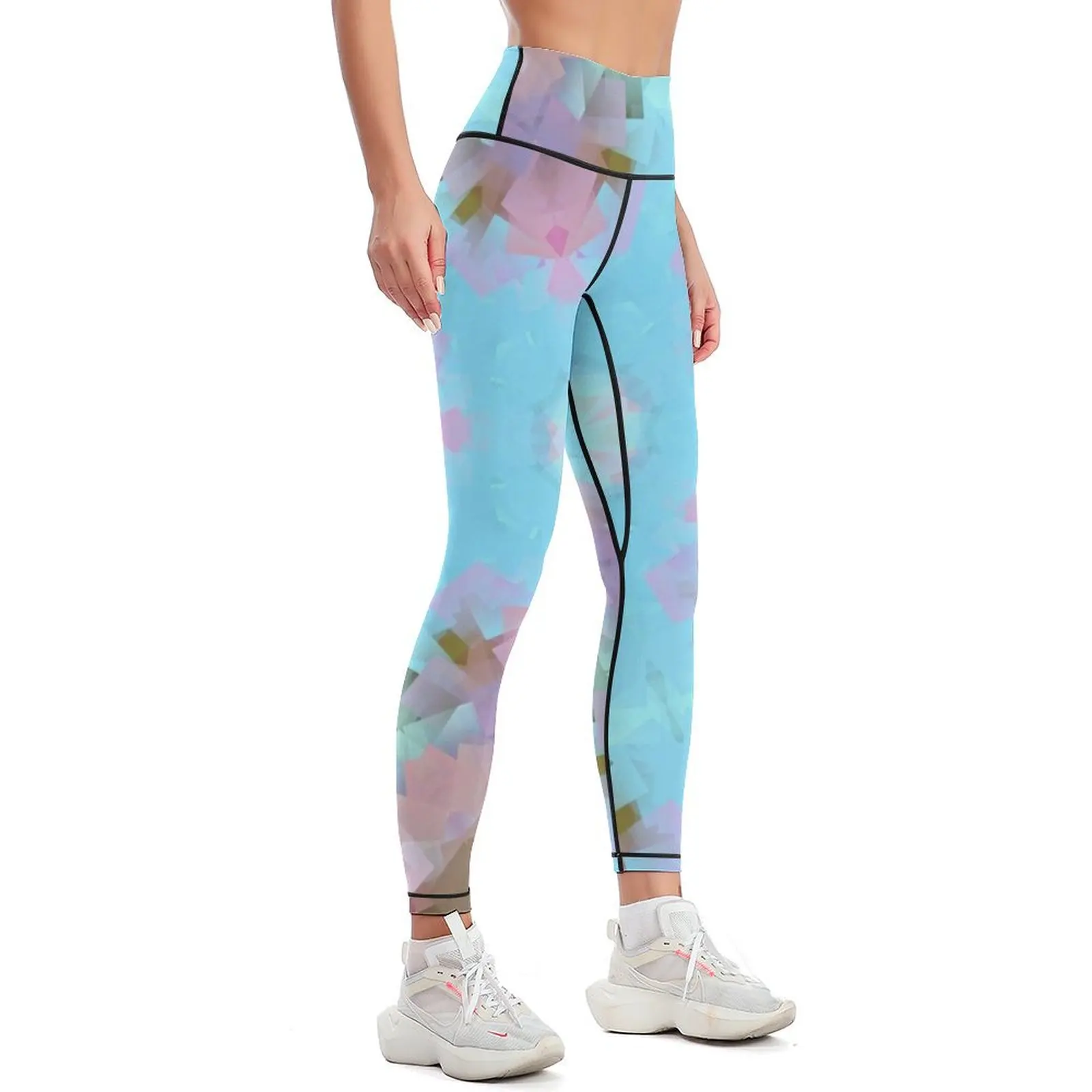 Abstract Cherry Blossom Leggings Pants sport Women's high waist sports shirts gym Womens Leggings