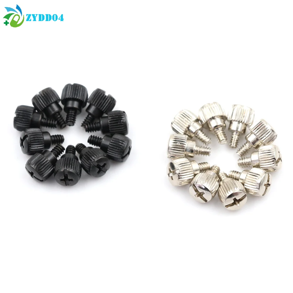 

●10Pcs 6#32*5 Thread Teeth Length 5mm Computer PC Case Toolless Adjustment Screw