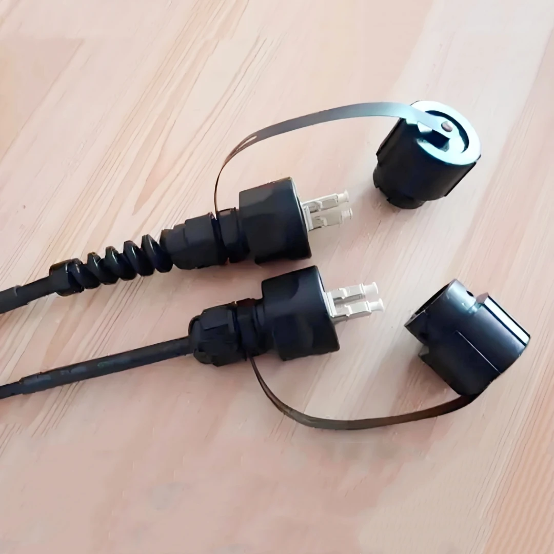 Cable de conexión blindado 2C monomodo OM3 LC-LC 10M-50M ODVA-LC LC conector impermeable 5mm DX TPU puente de fibra óptica 2 núcleos 30M 20m