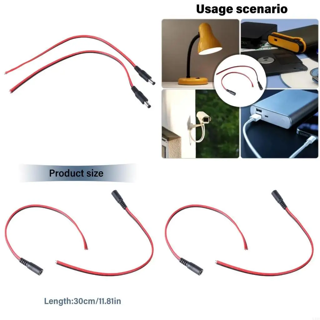 L41E Double Parallel Designing DC5.5x2.1mm 18AWG Connector Cable for LED Light Router
