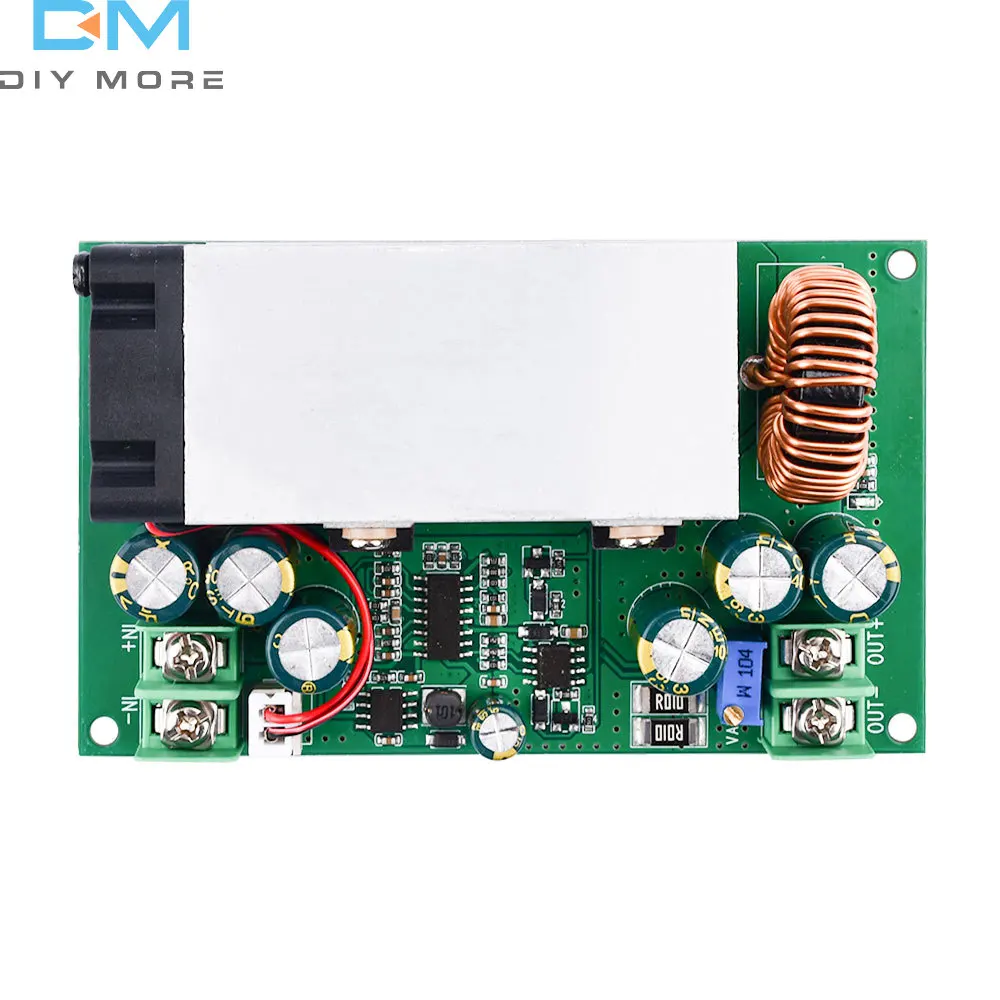 600W 25A DC-DC 12-75V to 5V 19V 21V 24V 48V Buck Converter Supply Module Adjustable Voltage Step-down Converter with Fan