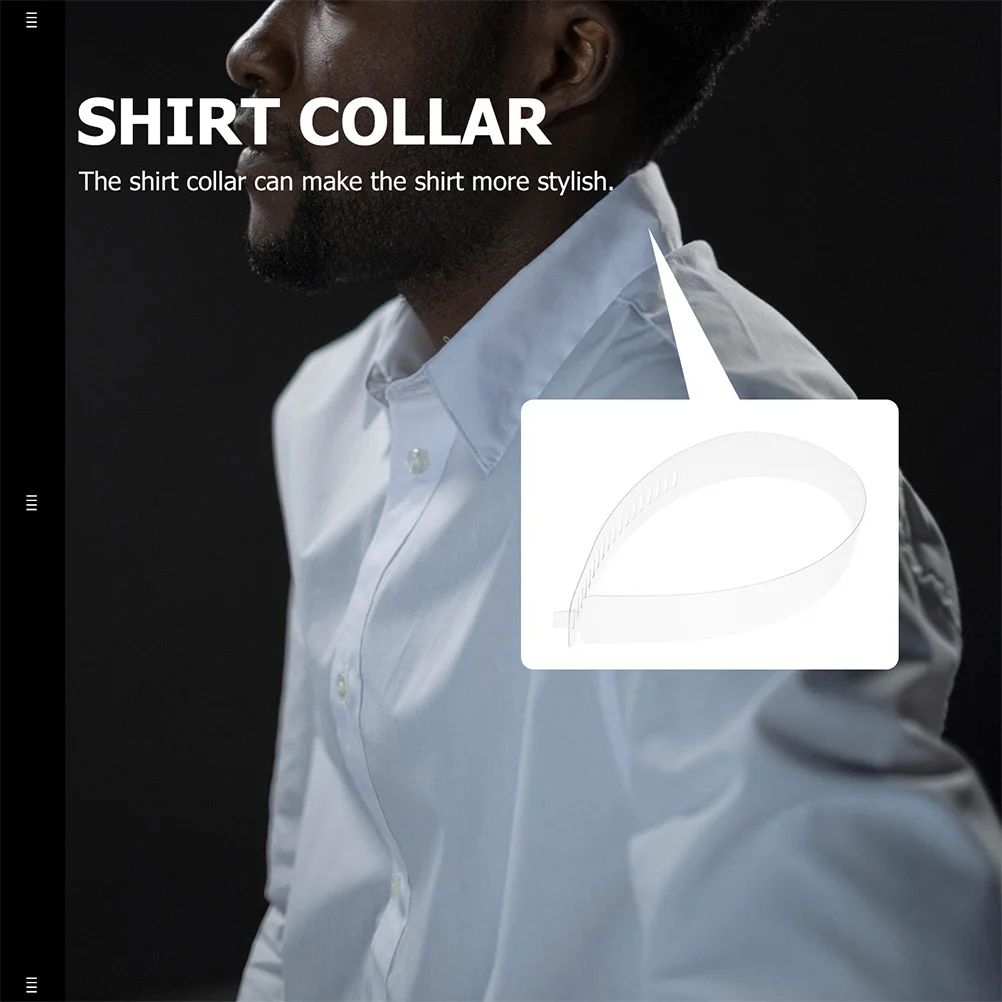 50 pcs Shirt Collar Strips Adjustable Pvc Durable Support For Shirts Blouses Clothing Accessories Collar Fixing Tools