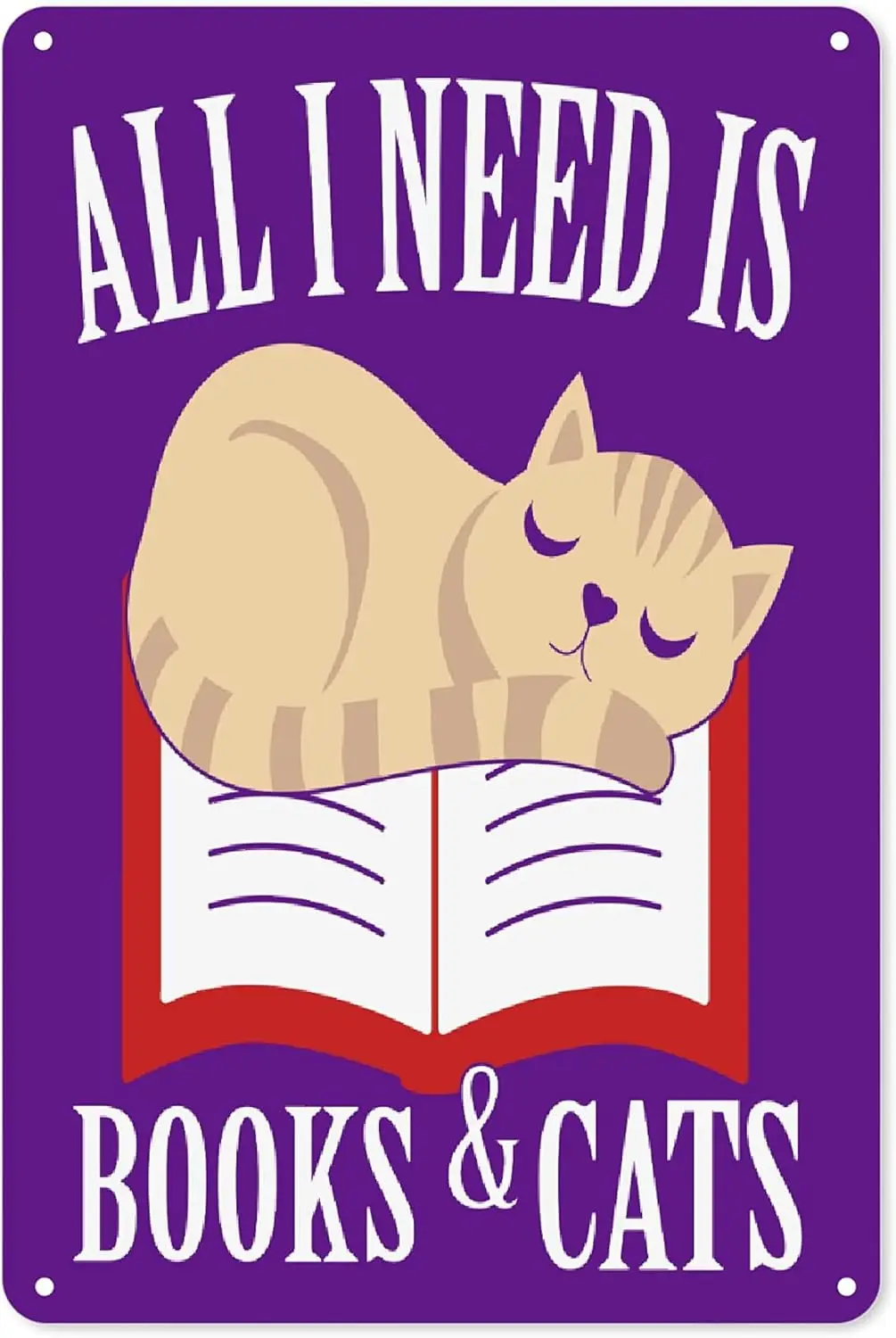 Sandilya все, что мне нужно, это книги и кошки, ретро металлический алюминиевый знак, художественный Ретро плакат, спальня, кафе, домашний паб, клуб, настенные Знаки Декор V