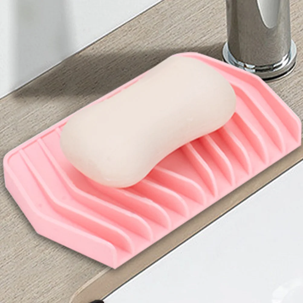 

2Pcs Silicone Soap Holder Drainable Design Large Capacity for Multiple Bars Bathroom Shower Kitchen Use Soap Holder for Shower