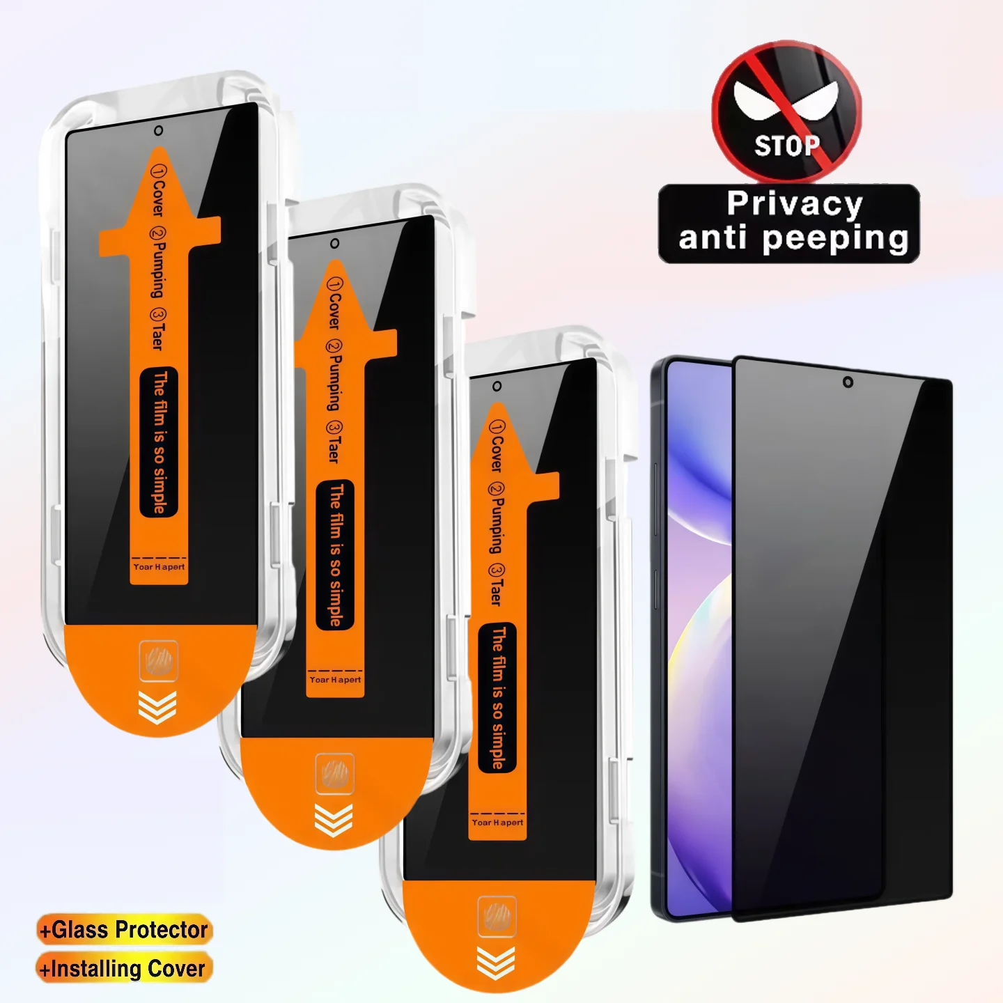 

Anti-Peeping Glass Film for Samsung Galaxy A26 A06 A16 A15 A24 A14 A04 A25 A23 A05s A20S A22 A13 A17 A21S Privacy Screen Protect