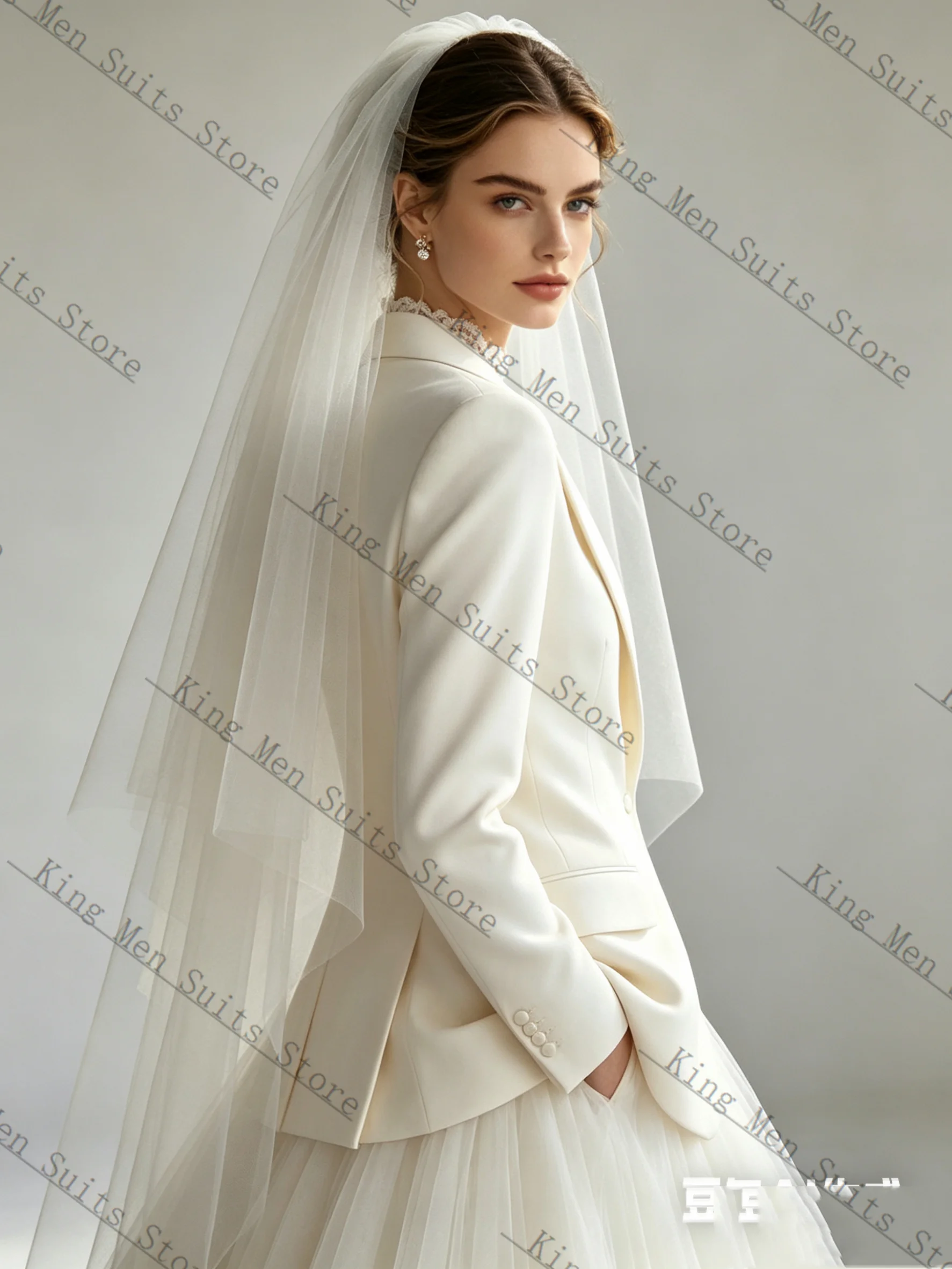 Witte lente damespakrok 2 stuk - Women Formal Wear Coat recensie en prijs