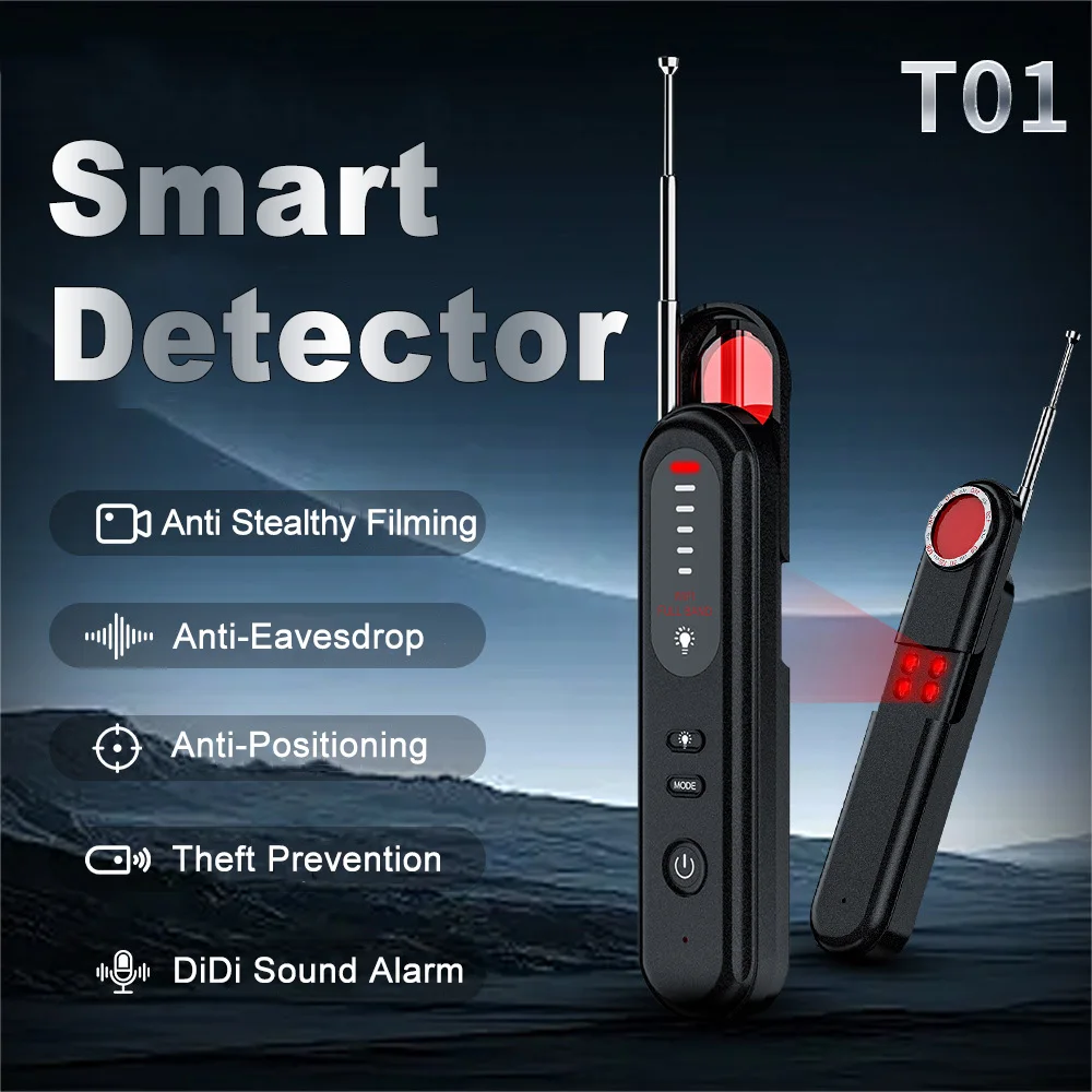 Hidden Camera Detector Anti-Spy Car GPS Tracker Listening Device Finder Wireless All Signal Scanner Gadget Security Protection