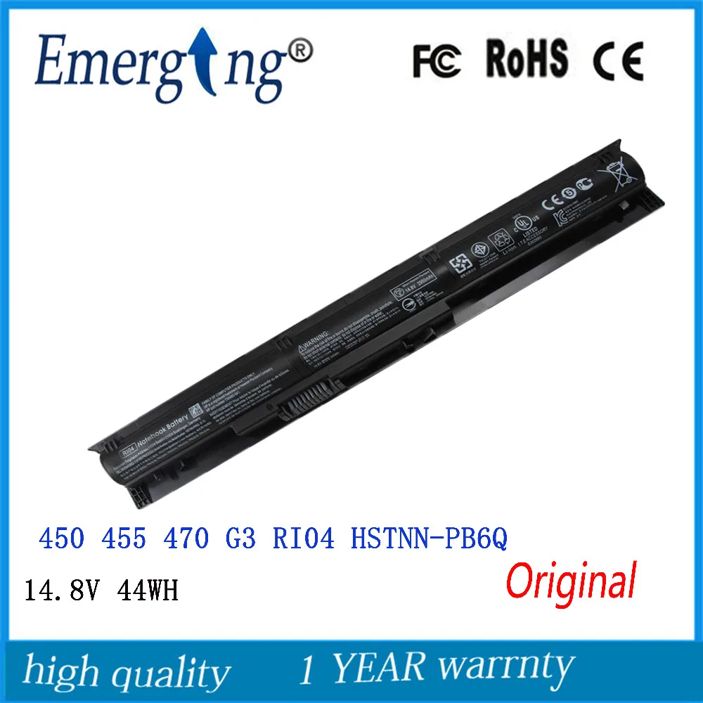 Nova Bateria do Laptop Original para hp Probook 450 455 470 g3 g4 Hstnn-pb6q Ri04 Tpn-q141 14.8v 44wh