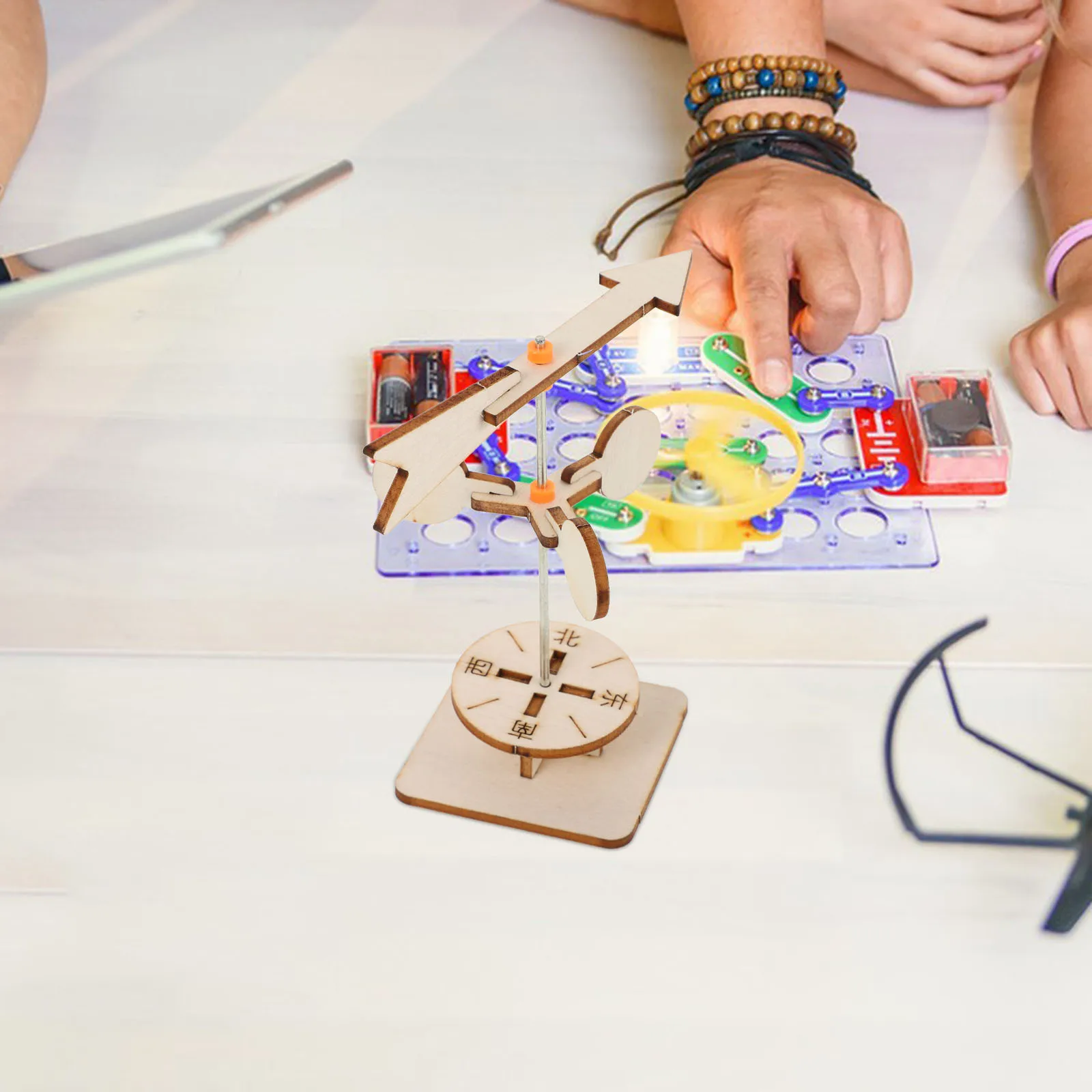 

Обучающий комплект для флюгера, деревянный проект «сделай сам» для детей, научные эксперименты, сборка рукоделия, активность