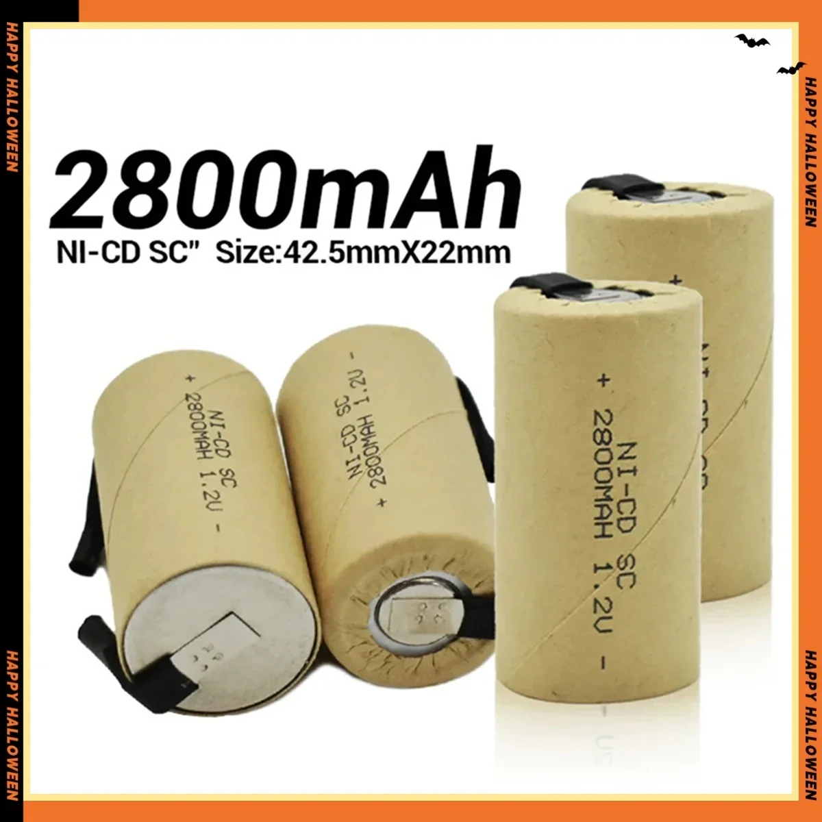Nickel-CD 1.2V SC 2800mAh Rechargeable Battery Pack Power Tools General Purpose Power Banks Fast Charging