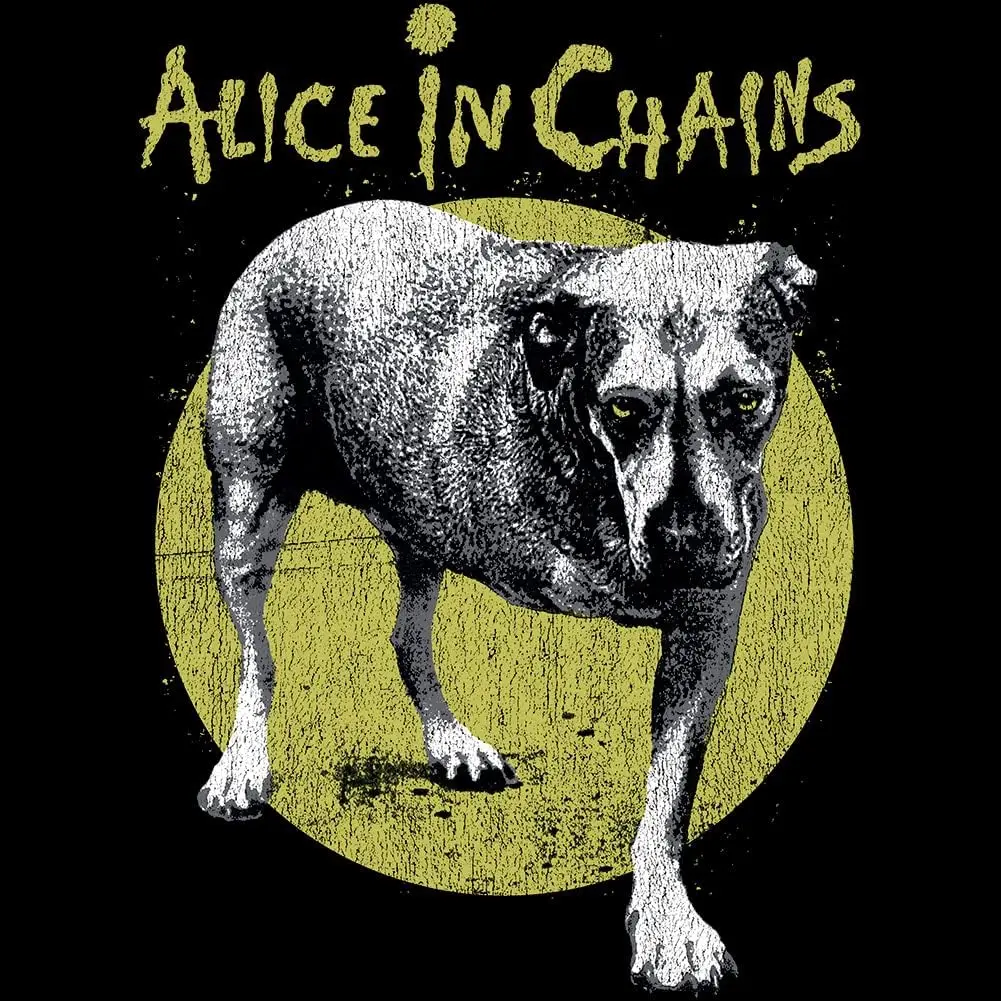 Alice in Chains T Shirt Self Titled Album Cover Mens Short Sleeve T Shirts 90s Music Graphic Tees